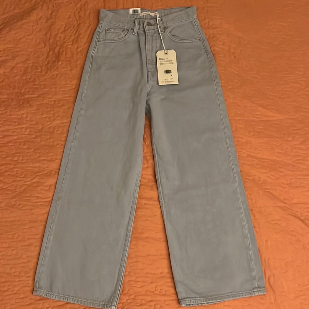 Levi’s Women Wellthread Cottonized Hemp High Loose Light Wash Jean Size 26 NWT